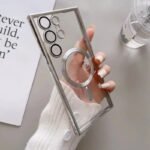 Plating Clear Magnetic Wireless Charge Case for Samsung S26 Plus & for S26 Shockproof Soft TPU Cover - Image 12