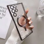 Plating Clear Magnetic Wireless Charge Case for Samsung S26 Plus & for S26 Shockproof Soft TPU Cover - Image 5