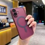 High Quality Frosted Matte Wireless Charger Magnetic Phone Case Magnetic Case for Iphone 16 15 14 13 Pro Max Case - Image 2