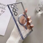 Plating Clear Magnetic Wireless Charge Case for Samsung S26 Plus & for S26 Shockproof Soft TPU Cover - Image 4